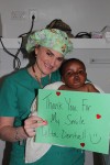 Dr. Lisa and one of her precious babies with their new smile!